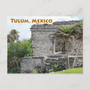 Cartão Postal Tulum Mayan Ruins Quintana Roo México