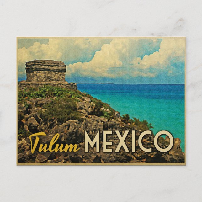 Cartão Postal Tulum México (Frente)