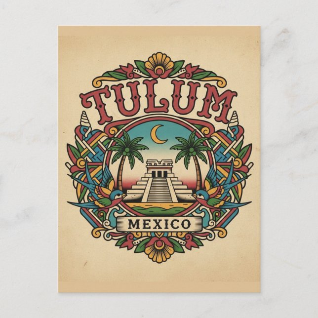 Cartão Postal Tulum Mexico (Frente)