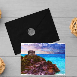 Cartão Postal Tulum Mexico Panorama View