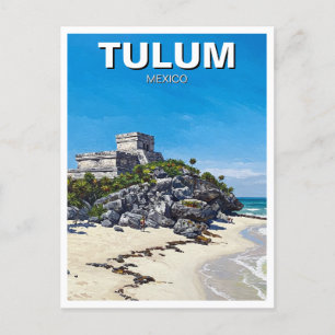 Cartão Postal Tulum Mexico Viagem