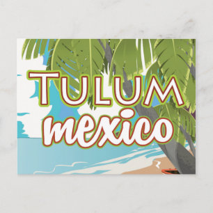 Cartão Postal Tulum, poster de viagens méxico