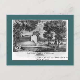 Cartão Postal Tumba de William Henry Harrison, North Bend, Ohio