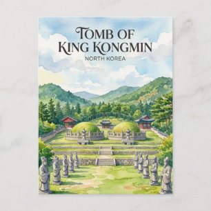 Cartão Postal Tumba do Rei Kongmin Coreia do Norte
