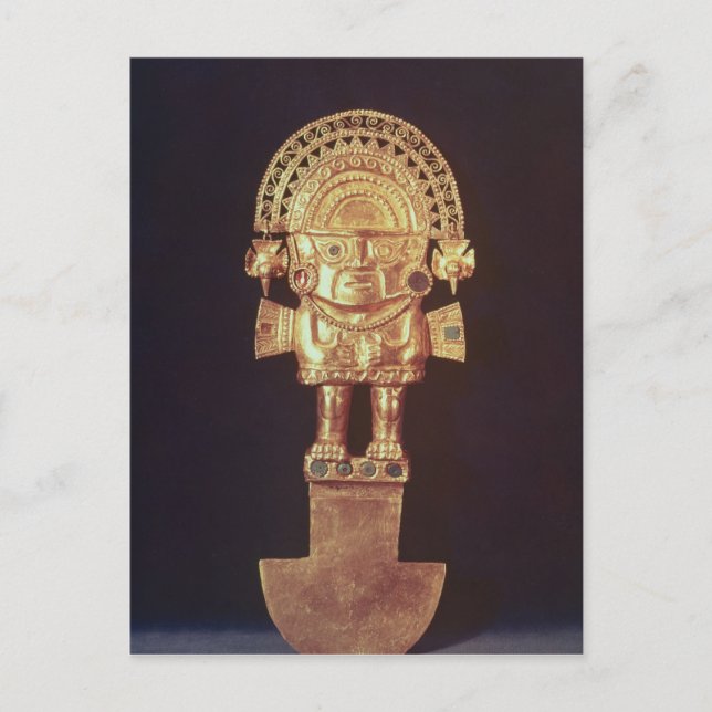 Cartão Postal Tumi ou faca cerimonial em forma de Nayabajur (Frente)