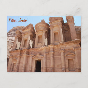 Cartão Postal Túmulo do palácio de PETRA Jordão