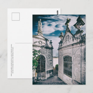 Cartão Postal Túmulos num cemitério católico do Crato, Portalegr