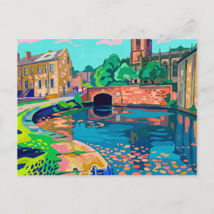 Cartão Postal Túnel de Tuel Lane no Canal de Sowerby Bridge