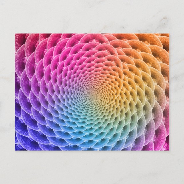 Cartão Postal Túnel do arco-íris urbano (Frente)