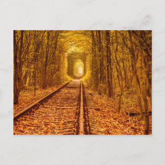 Cartão Postal Túnel Ferroviário da Ucrânia Paisagem do Amor Po