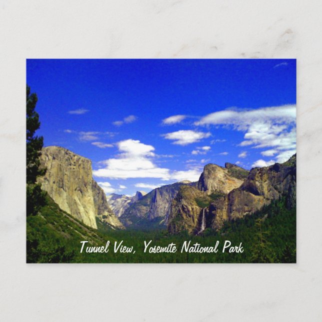Cartão Postal Túnel View, Yosemite National Park Postcard (Frente)