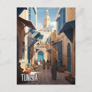 Cartão Postal Tunis Tunísia Viagem Medina