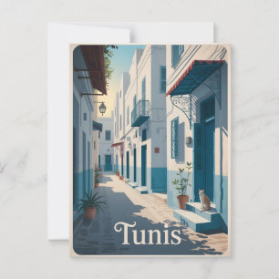 Cartão Postal Tunis vintage