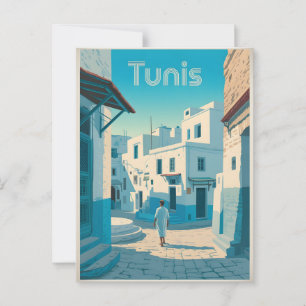 Cartão Postal Tunis vintage