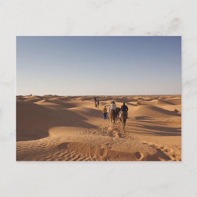 Cartão Postal Tunísia, Zona de Ksour, Ksar Ghilane, Grande Erg 7 (Frente)