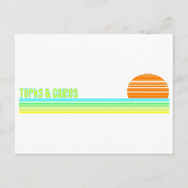 Cartão Postal Turcos e Caicos (Frente)