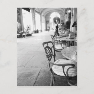 Cartão Postal Turim Itália, Cafe e Archway