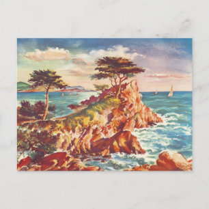 Cartão Postal Turismo californiano EUA do litoral de Monterey do