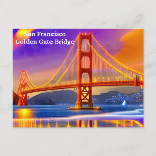 Cartão Postal Turismo de Viagens Antigas de São Francisco Adicio