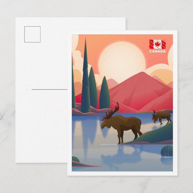 Cartão Postal Turismo no Canadá (Frente/Verso)