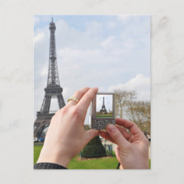 Cartão Postal Turista em Paris
