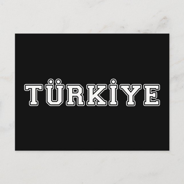 Cartão Postal Türkiye (Frente)