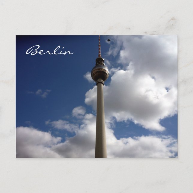 Cartão Postal turm berlin de televisão (Frente)