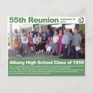 Cartão Postal Turma de 1959 da Albany High School — 55º Reencont