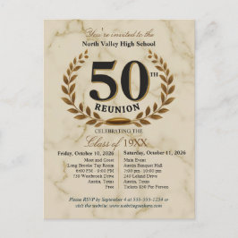 Cartão Postal Turma Elegante de 1976 50º Aniversário de Reunião 