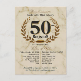 Cartão Postal Turma Elegante de 1976 Reunião de 50 Anos do Ensin