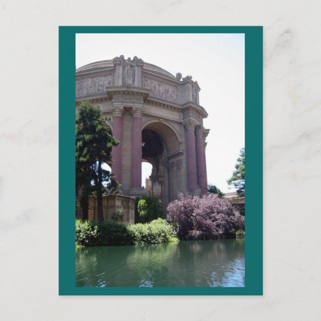Cartão Postal Turning Momning Palace of Fine Arts Photo Postcard (Frente)