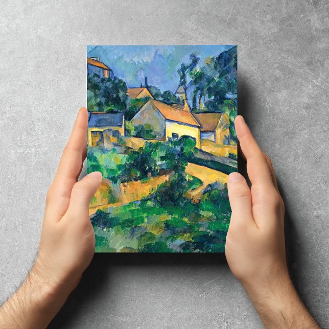 Cartão Postal Turning Road Montgeroult Paul Cézanne (Criador carregado)