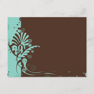 Cartão Postal Turqouise Swirl
