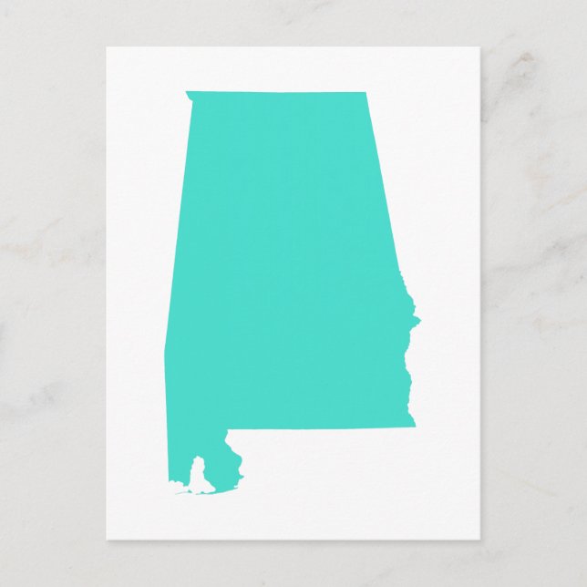 Cartão Postal Turquesa Alabama (Frente)