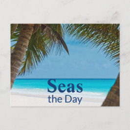 Cartão Postal Turquesa tropical cena de praia de Sandy
