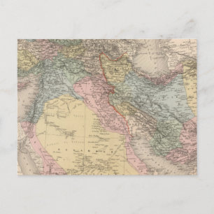 Cartão Postal Turquia asiática e Pérsia