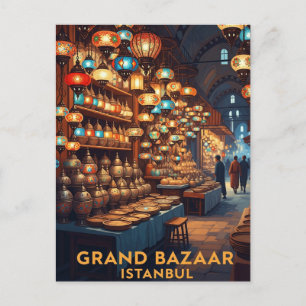 Cartão Postal Turquia Istambul Grande Bazaar