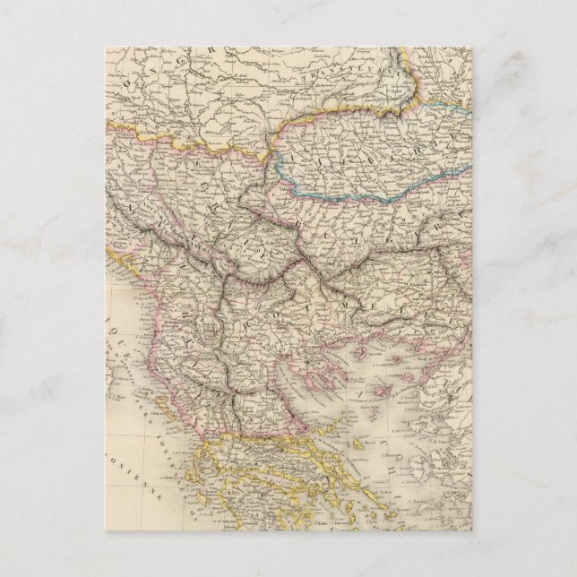 Cartão Postal Turquia na Europa, Grécia (Frente)