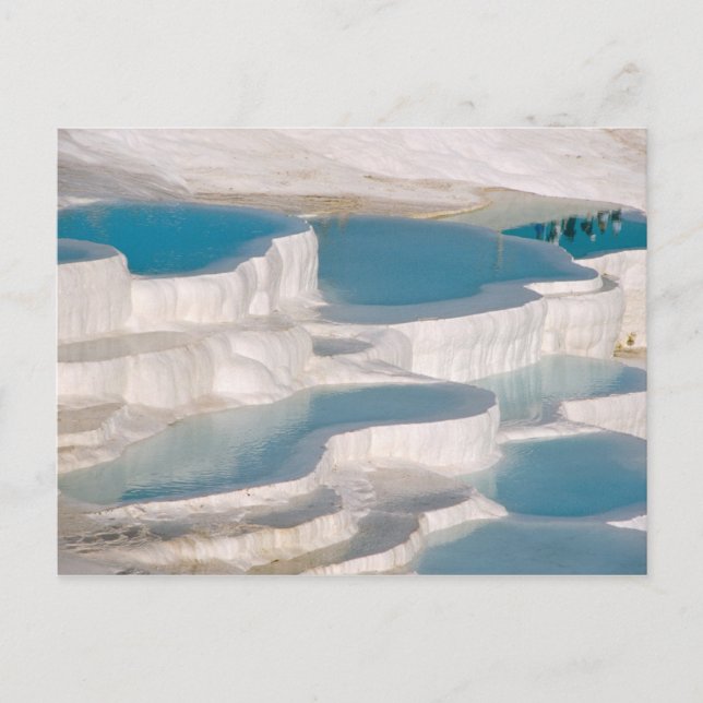 Cartão Postal Turquia, Pamukkale Castelo de Algodão). (Frente)