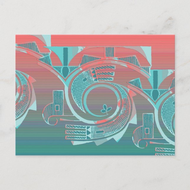 Cartão postal Turquoise Dawn (Frente)