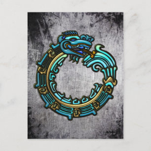 Cartão Postal Turquoise Quetzalcoatl