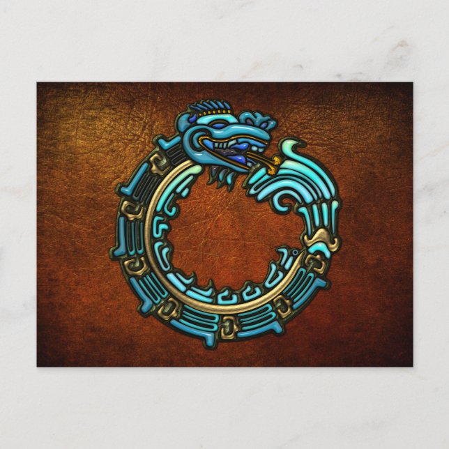 Cartão Postal Turquoise Quetzalcoatl (Frente)