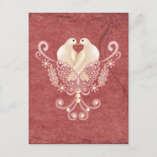 Cartão Postal Turteltauben - Love Doves