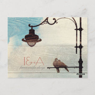 Cartão Postal Turtle Doves - amor e fidelidade