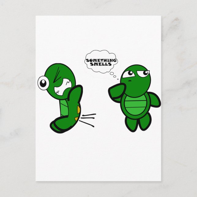 Cartão Postal Turtle Fart (Frente)