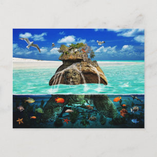 Cartão Postal Turtle Island Fantasy Secluy Resort
