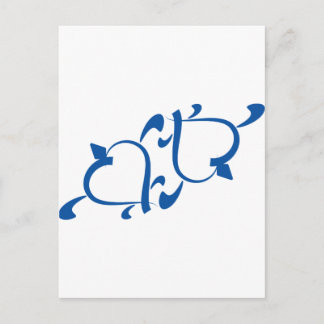 Cartão Postal Turtle Love - Yin Yang