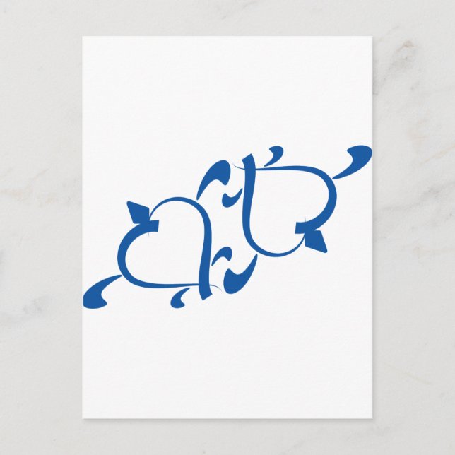 Cartão Postal Turtle Love - Yin Yang (Frente)