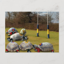 Cartão Postal Turtle Rugby