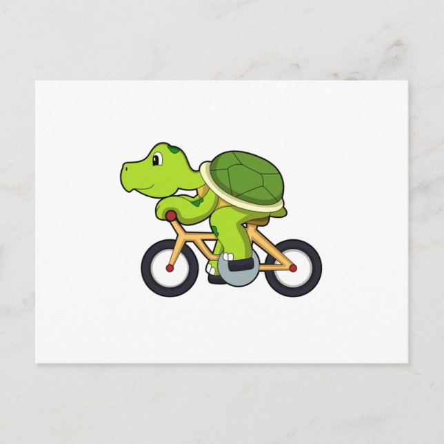 Cartão Postal Turtle with Bicycle.PNG (Frente)